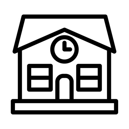 School Vector Icon Sign Icon Vector Illustration For Personal And Commercial Use... Clean Look Trendy Icon...のイラスト素材