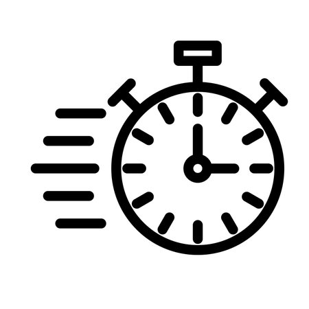 Fast Time Vector Icon Sign Icon Vector Illustration For Personal And Commercial Use... Clean Look...