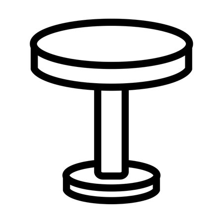 Round Table Vector Icon Sign Icon Vector Illustration For Personal And Commercial Use... Clean Look Trendy Icon...のイラスト素材