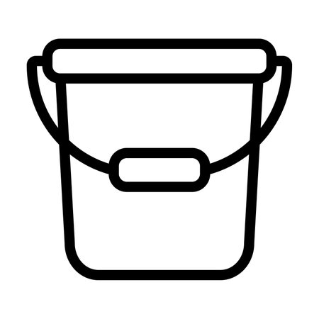 Water Bucket Vector Icon Sign Icon Vector Illustration For Personal And Commercial Use... Clean Look Trendy Icon...のイラスト素材