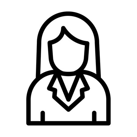 Scientist Vector Line Icon Designのイラスト素材