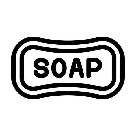 Soap Vector Line Icon Designのイラスト素材