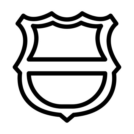 Football Badge Vector Line Icon Designのイラスト素材