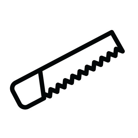 Saw Vector Line Icon Designの写真素材