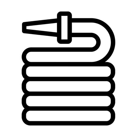 Garden Hose Vector Line Icon Designのイラスト素材