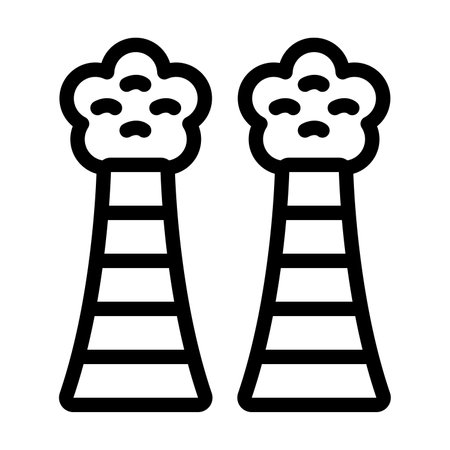 Air Pollution Icon Designのイラスト素材