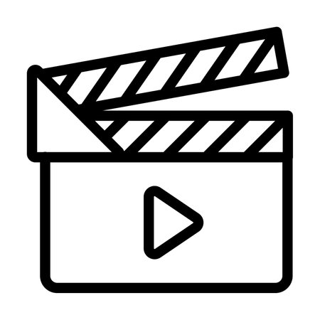 Clapper Board Icon Designのイラスト素材