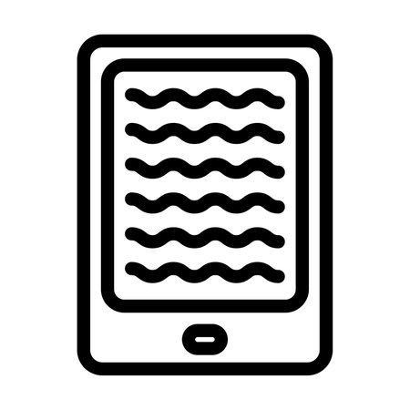 Ebook Vector Thick Line Icon For Personal And Commercial Use.のイラスト素材