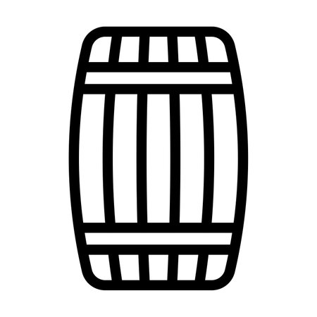 Barrel Vector Thick Line Icon For Personal And Commercial Use.のイラスト素材