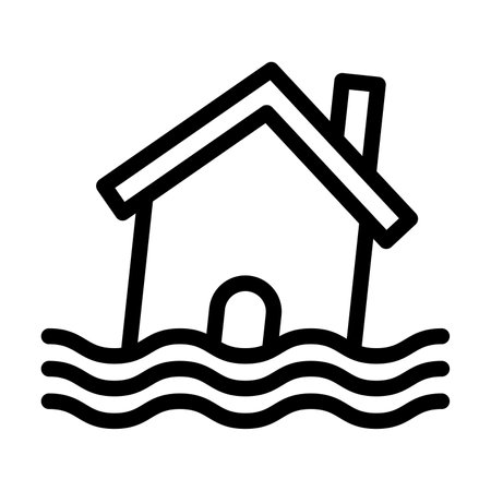 Natural Disaster Vector Thick Line Icon For Personal And Commercial Use.の写真素材