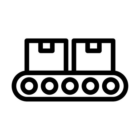 Conveyor Vector Thick Line Icon For Personal And Commercial Use.の写真素材