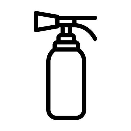 Extinguisher Vector Thick Line Icon For Personal And Commercial Use.のイラスト素材