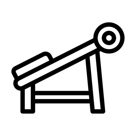 Press Simulator Vector Thick Line Icon For Personal And Commercial Use.の写真素材