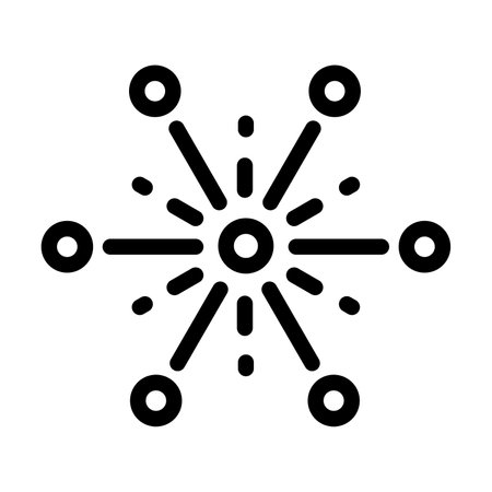 Fireworks Vector Thick Line Icon For Personal And Commercial Use.の写真素材
