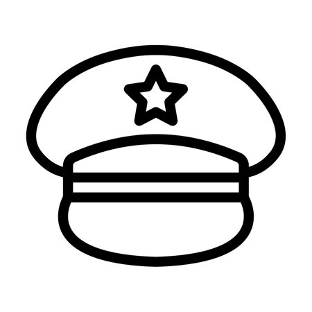 Hat Vector Thick Line Icon For Personal And Commercial Use.の写真素材