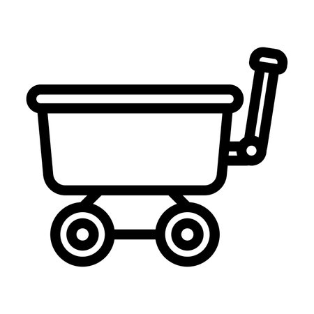 Wagon Vector Thick Line Icon For Personal And Commercial Use.の写真素材