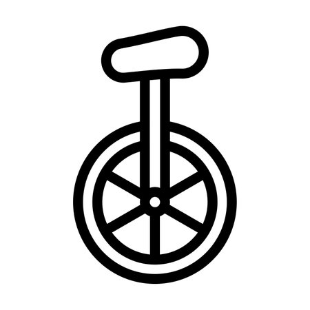 Monocycle Vector Thick Line Icon For Personal And Commercial Use.の写真素材