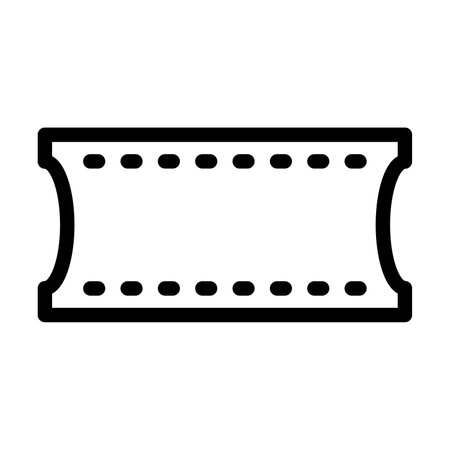 Ticket Vector Thick Line Icon For Personal And Commercial Use.の写真素材