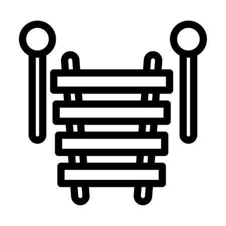 Xylophone Vector Thick Line Icon For Personal And Commercial Use.の写真素材