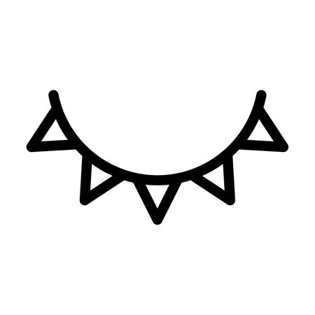 Garland Vector Thick Line Icon For Personal And Commercial Use.の写真素材