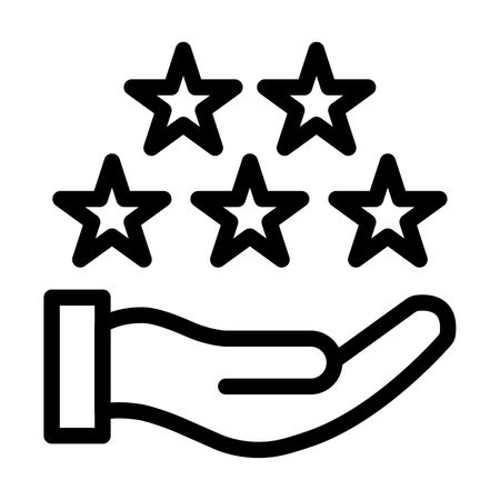 Reputation Vector Thick Line Icon For Personal And Commercial Use.