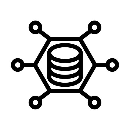 Network Data Vector Thick Line Icon For Personal And Commercial Use.の写真素材