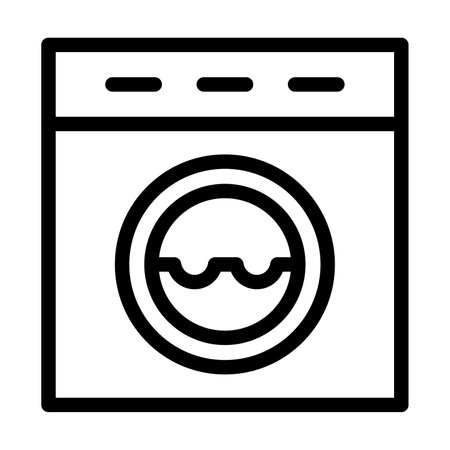 Laundry Vector Thick Line Icon For Personal And Commercial Use.の写真素材