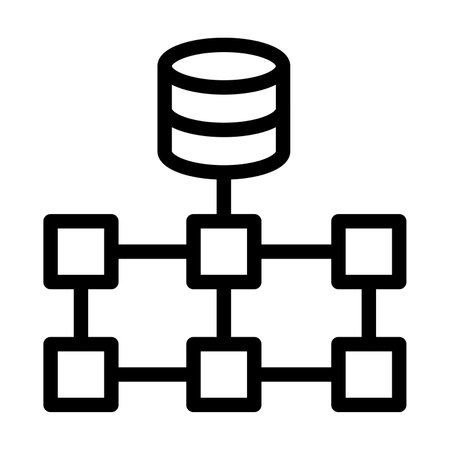 Structured Data Vector Thick Line Icon For Personal And Commercial Use.の写真素材