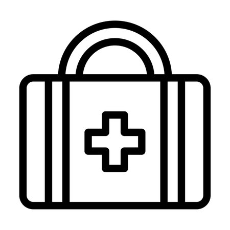 First Aid Kit Vector Thick Line Icon For Personal And Commercial Use.の写真素材