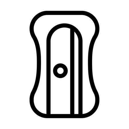 Pencil Sharperner Vector Thick Line Icon For Personal And Commercial Use.の写真素材