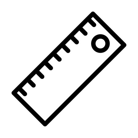 Ruler Vector Thick Line Icon For Personal And Commercial Use.の写真素材