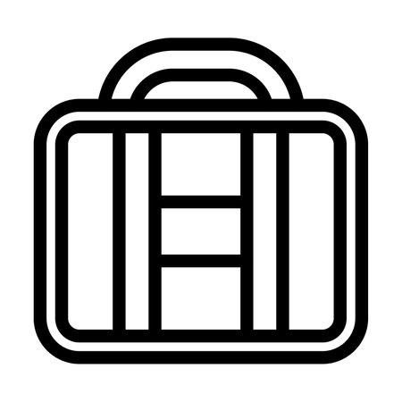Briefcase Vector Thick Line Icon For Personal And Commercial Use.の写真素材