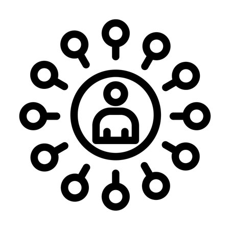 Network Vector Thick Line Icon For Personal And Commercial Use.の写真素材