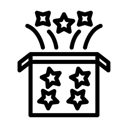 Magic Box Vector Thick Line Icon For Personal And Commercial Use.の写真素材