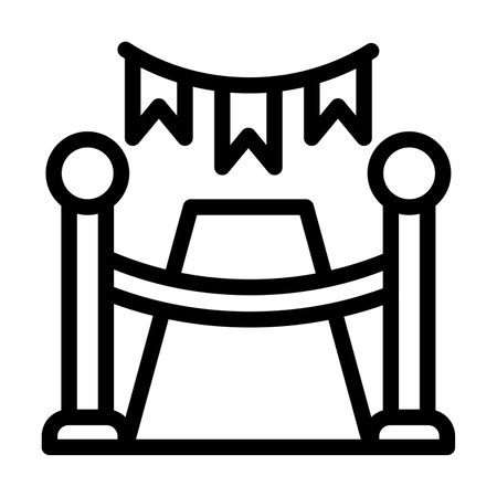 Ceremony Vector Thick Line Icon For Personal And Commercial Use.の写真素材