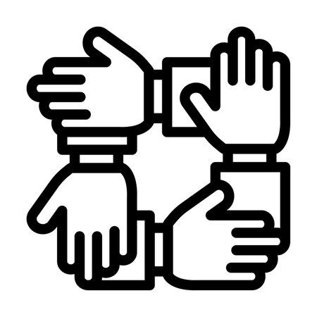 Union Vector Thick Line Icon For Personal And Commercial Use.の写真素材