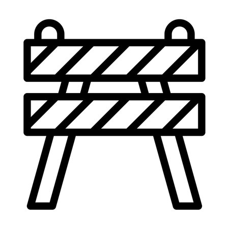 Road Obstruction Vector Thick Line Icon For Personal And Commercial Use.の写真素材