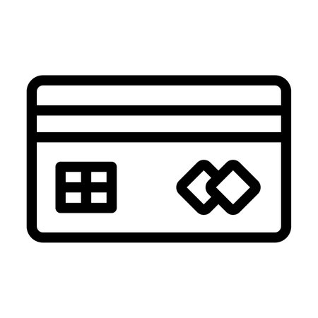 Visa Vector Thick Line Icon For Personal And Commercial Use.の写真素材