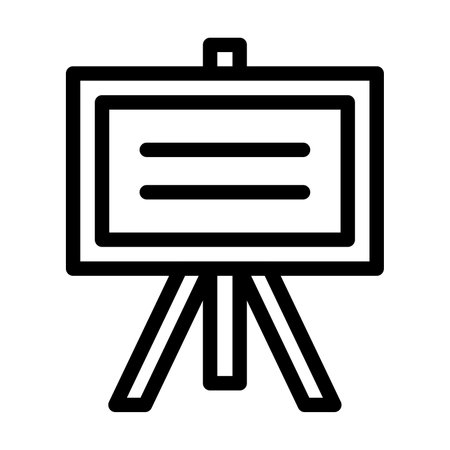 Chalkboard Vector Thick Line Icon For Personal And Commercial Use.の写真素材