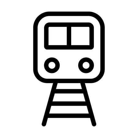 Train Vector Thick Line Icon For Personal And Commercial Use.の写真素材