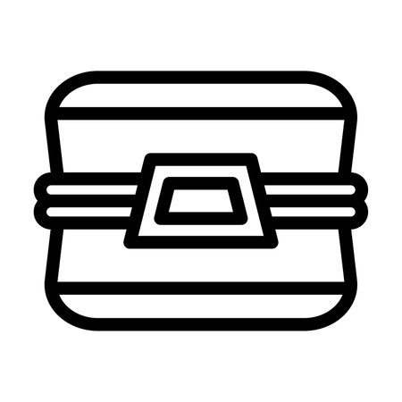Lunchbox Vector Thick Line Icon For Personal And Commercial Use.の写真素材