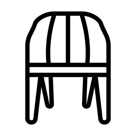 Chair Vector Thick Line Icon For Personal And Commercial Use.の写真素材