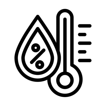 Humidity Vector Thick Line Icon For Personal And Commercial Use.の写真素材