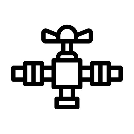 Valve Vector Thick Line Icon For Personal And Commercial Use.の写真素材