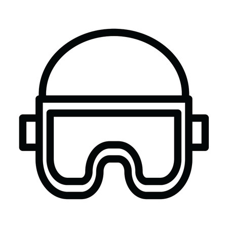 Safety Glasses Vector Thick Line Icon For Personal And Commercial Use.の写真素材