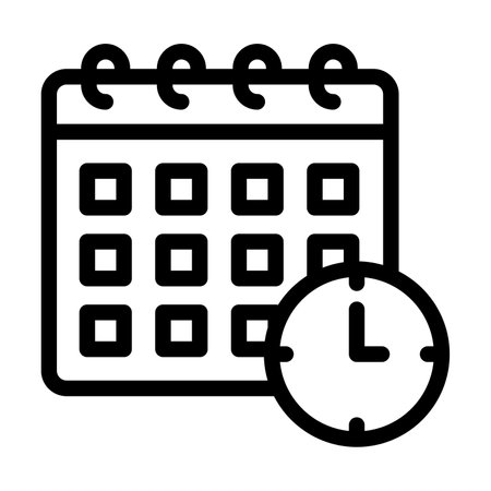Schedule Vector Thick Line Icon For Personal And Commercial Use.の写真素材