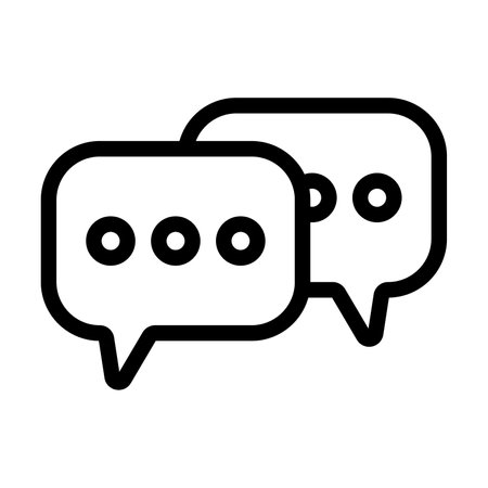 Chating Vector Thick Line Icon For Personal And Commercial Use.の写真素材