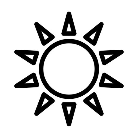 Sun Vector Thick Line Icon For Personal And Commercial Use.の写真素材