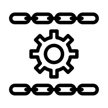 Link Optimization Vector Thick Line Icon For Personal And Commercial Use.