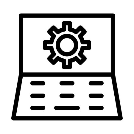 Search Engine Optimization Vector Thick Line Icon For Personal And Commercial Use.の写真素材